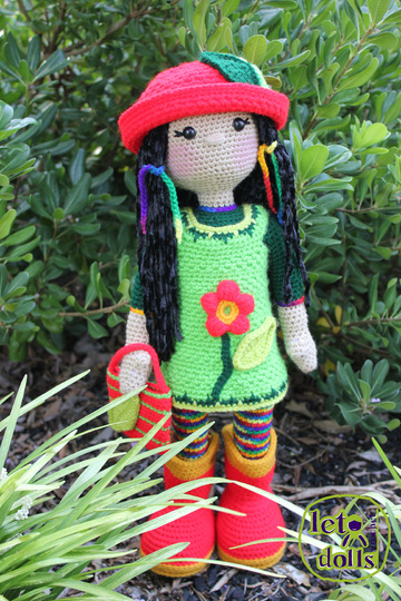 Emma, Large Crochet Doll Pattern, Amigurumi, 21"/ 53 cm Tall