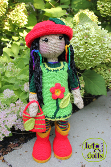 Emma, Large Crochet Doll Pattern, Amigurumi, 21"/ 53 cm Tall