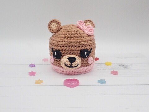 Bear Trinket Box- Crochet Pattern
