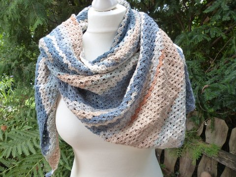 Häkelanleitung Dreiecktuch Sula