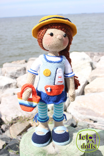 Fay, Large Crochet Doll Pattern, Amigurumi, 21"/ 53 cm Tall