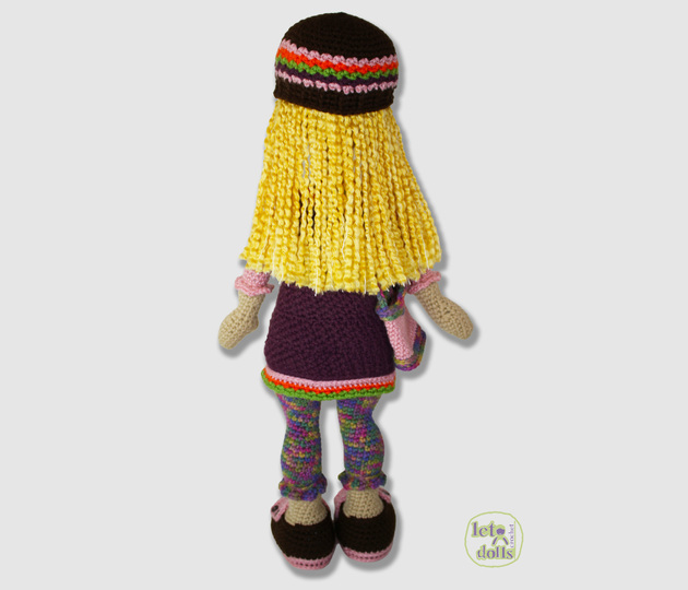 Gabi, Large Crochet Doll Pattern, Amigurumi, 21"/ 53 cm Tall