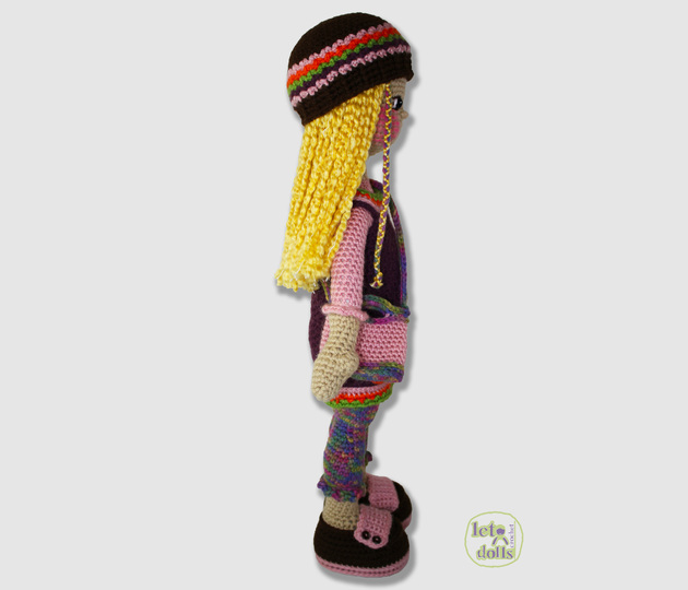 Gabi, Large Crochet Doll Pattern, Amigurumi, 21"/ 53 cm Tall