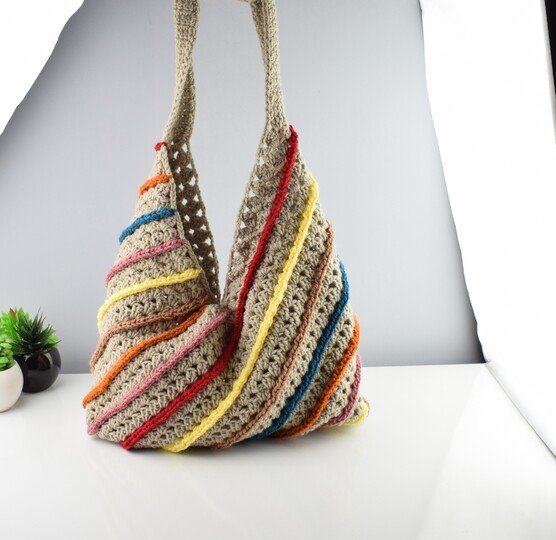 "Not your granny" crochet bag pattern- crochet tote bag pattern- summer bag