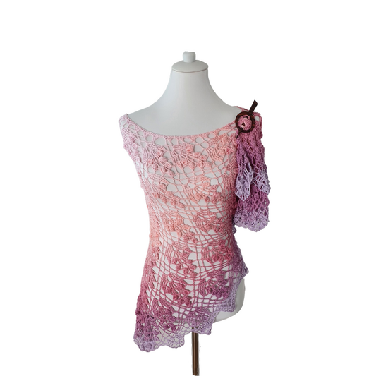 Crochet Pattern Triangle Shawl Aphrodite – with Crochet Chart