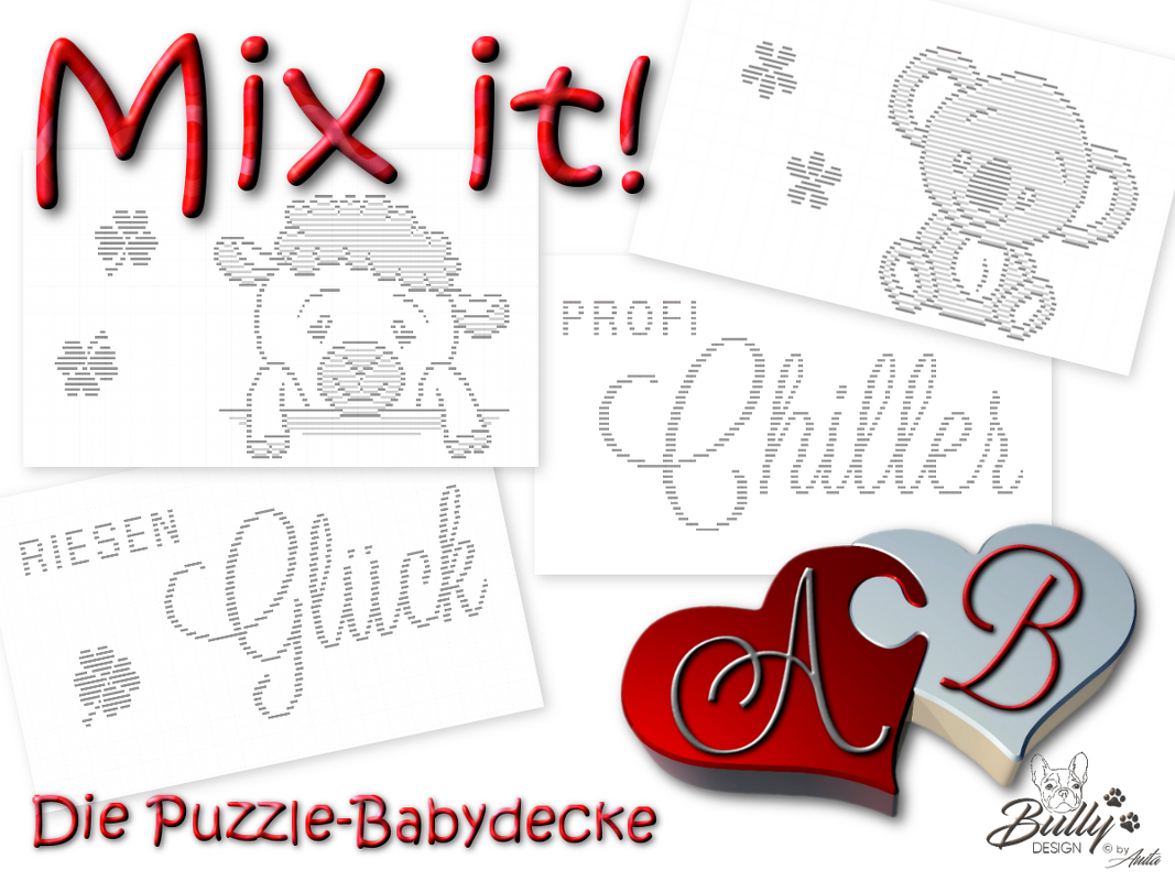 Mix it!  Die Puzzle-Babydecke - SCHAF - Bild 2