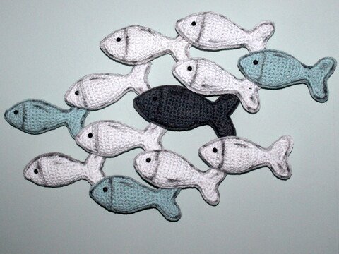 Fischschwarm Häkelanleitung