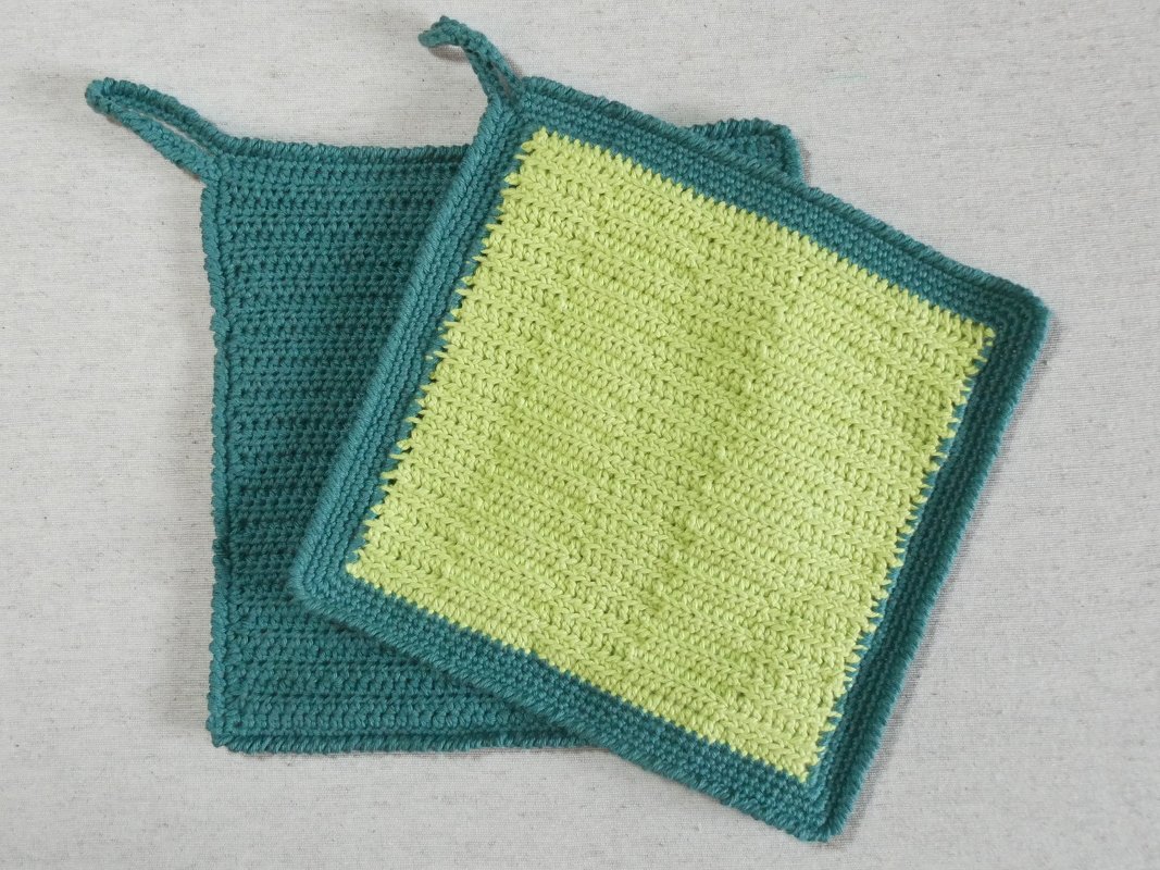 Klude – gehäkeltes Spültuch, auch als Waschlappen oder Putztuch nutzbar