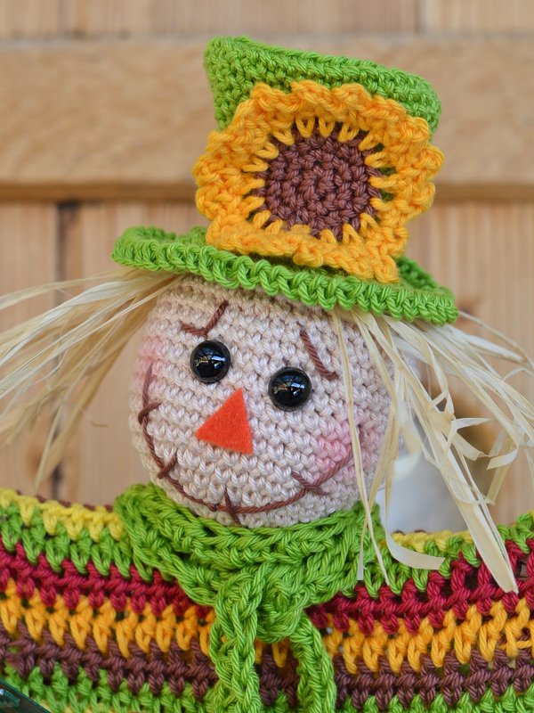 Dekostab Vogelscheuche Anton bunt oder mit Latzhose - Bild 8