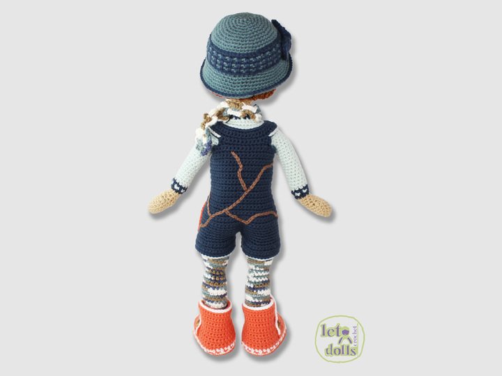 Maya, Large Crochet Doll Pattern, Amigurumi, 21"/ 53 cm Tall