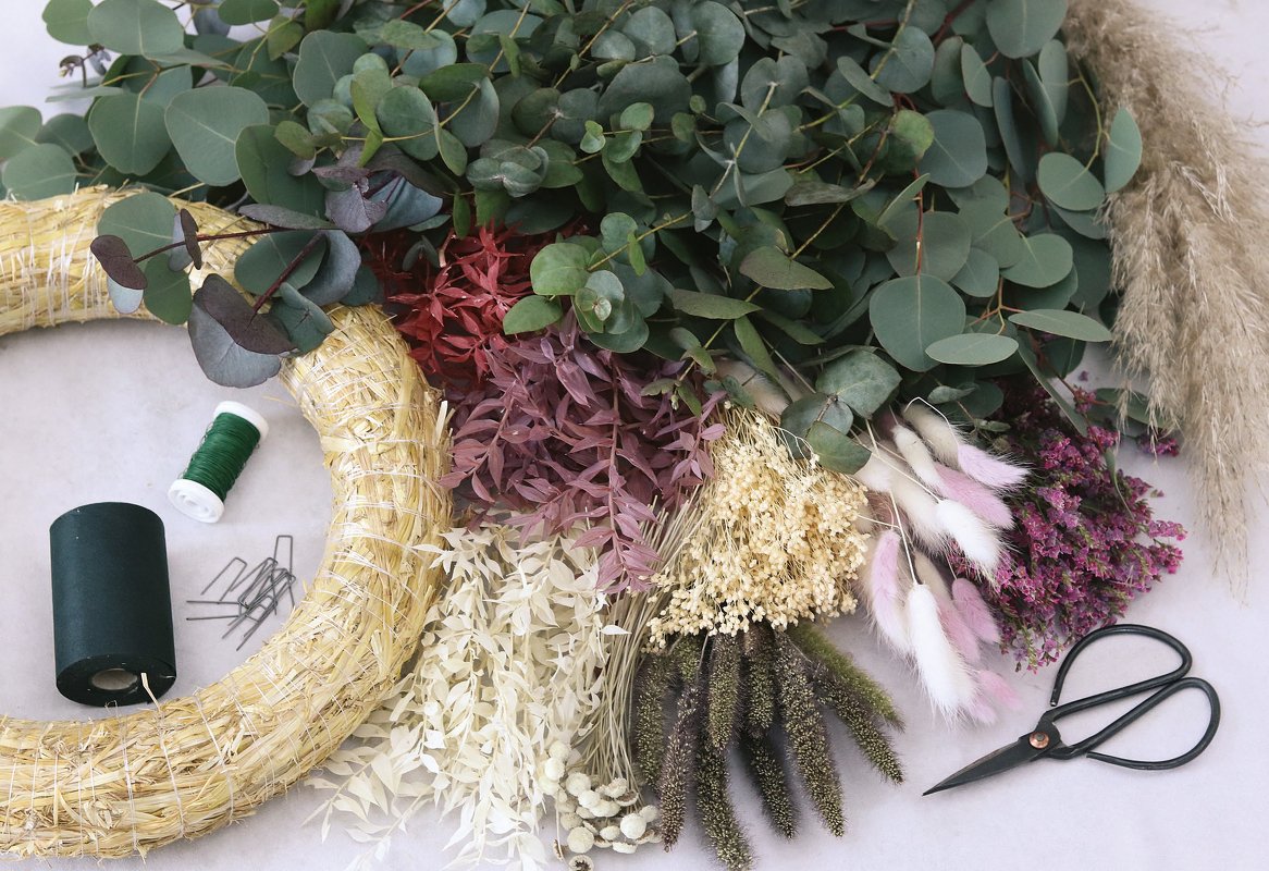 Floral Hoop Eukalyptus Blumenkranz/Dekokranz - Bild 2