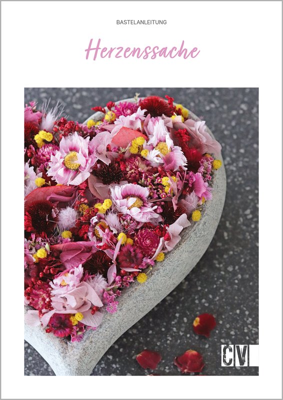 Herz aus Trockenblumen/Deko aus Trockenblumen