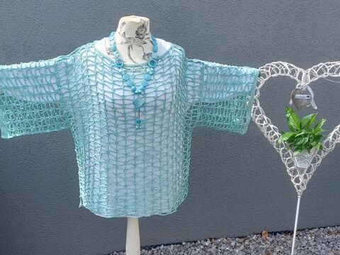Anleitung " Netzshirt" zum nachhäkeln, ein Must Have im Sommer !!