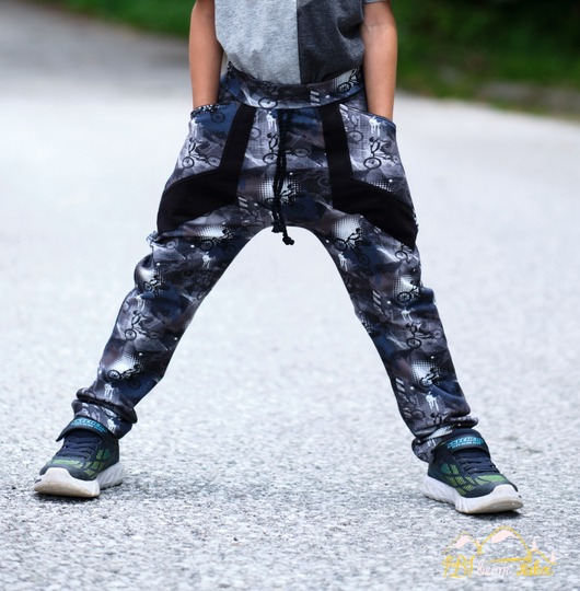 lovely baggy pants 110-164 Schnittmuster Hose Short Biesen Schleife Teilung