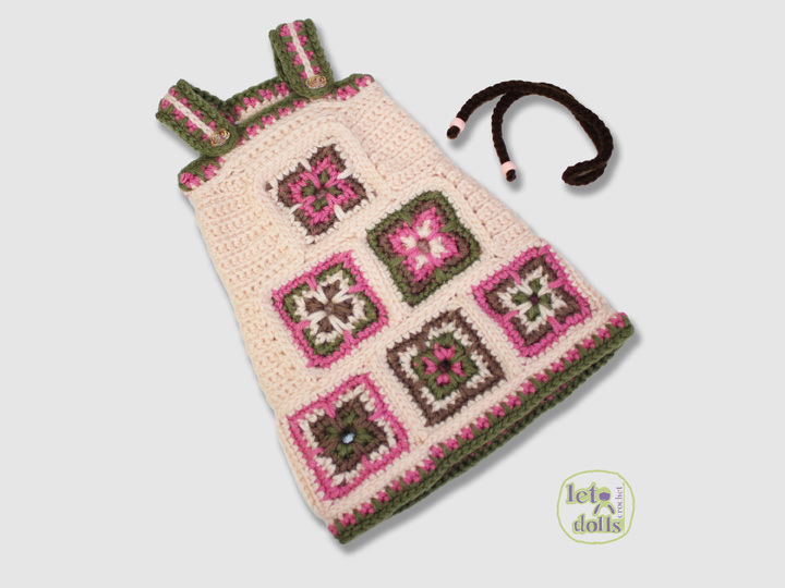 24 inch crochet doll pattern PDF, XL amigurumi doll, Meet Pippa!
