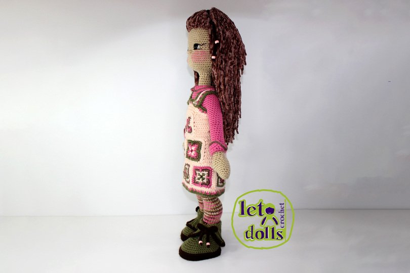 Pippa, XLarge Crochet Doll Pattern, Amigurumi, 24"/ 61 cm Tall