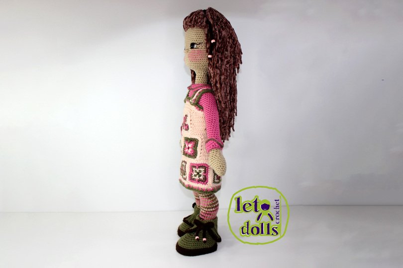 Pippa, XLarge Crochet Doll Pattern, Amigurumi, 24"/ 61 cm Tall