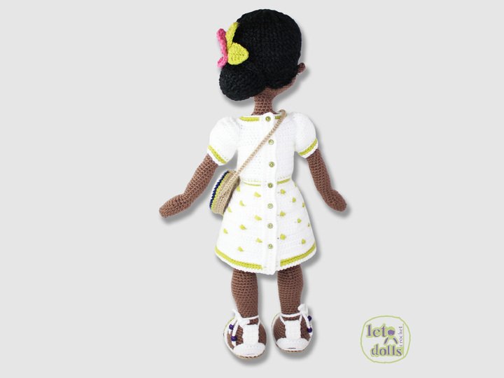 24 inch crochet doll pattern PDF, XL amigurumi doll. Meet Rita!