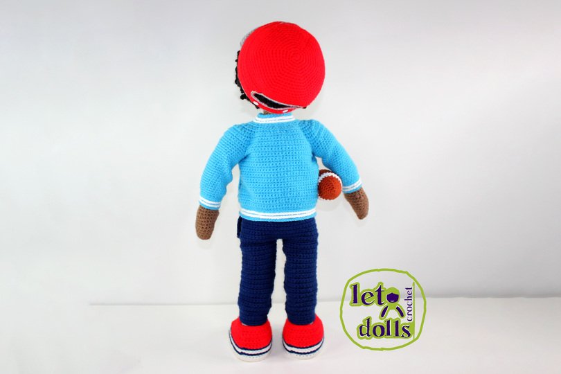 Shawn, XLarge Crochet Doll Pattern, Amigurumi, 24"/ 61 cm Tall