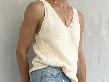Strickanleitung - Tanktop DESY - Größen 36-42 - NO.202