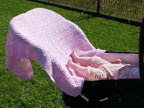Strickanleitung Sommer-Babydecke Little Princess