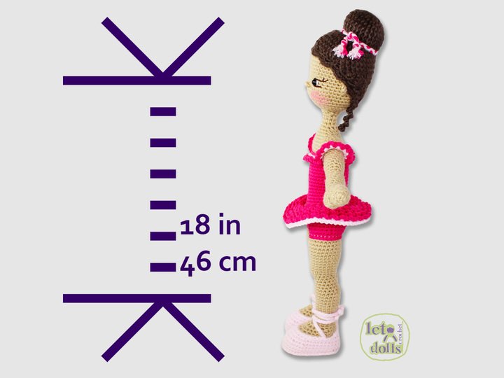 Uma, Medium Crochet Doll Pattern, Amigurumi, 18"/ 46 cm Tall