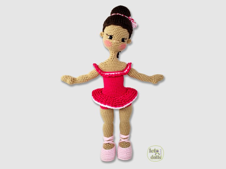 Uma, Medium Crochet Doll Pattern, Amigurumi, 18"/ 46 cm Tall