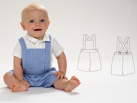 MAX – Baby & Kids Bib Pants / Dungarees Sewing Pattern PDF (6M–7Y)