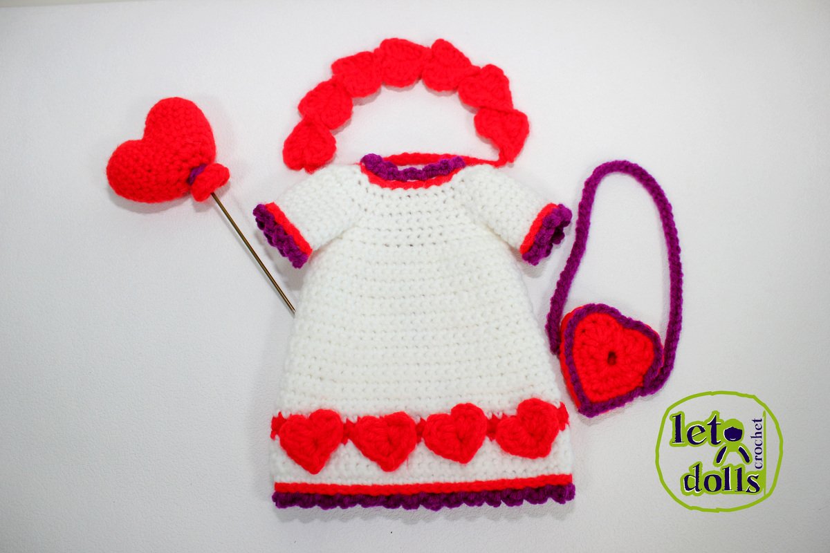 Valentina, Small Crochet Doll Pattern, Amigurumi, 15"/ 38 cm Tall - Image 2