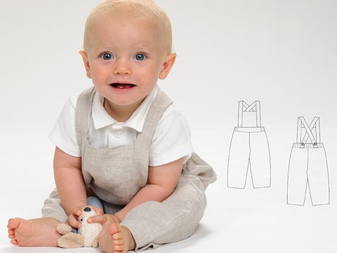 MAX – Baby & Kids Dungarees Sewing Pattern PDF (6m–7y)