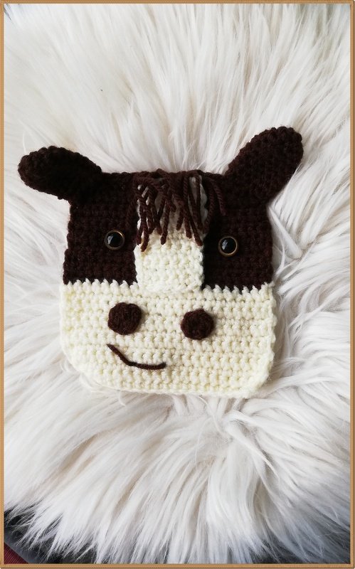 Häkelanleitung Waschlappen / Spültuch Pferdenkopf - perfekt für Anfänger - Bild 4