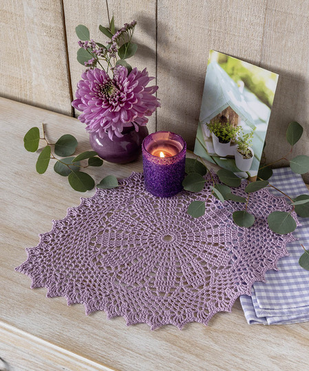 Zarte Blüten in Altrosa - 3-tlg