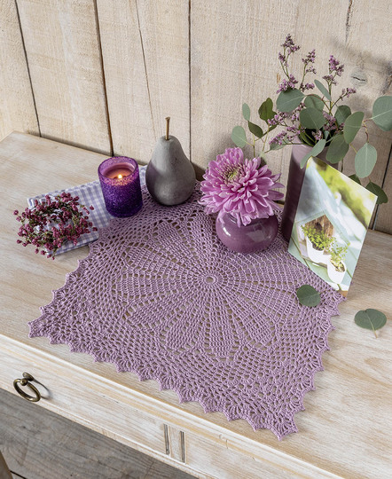 Zarte Blüten in Altrosa - 3-tlg