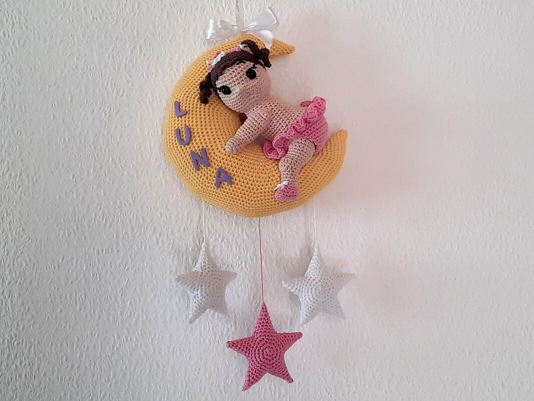 Mond Baby Luna - Amigurumi Häkelanleitung