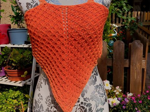 Shirt "wave" Tunika häkeln Sommertop Häkelanleitung