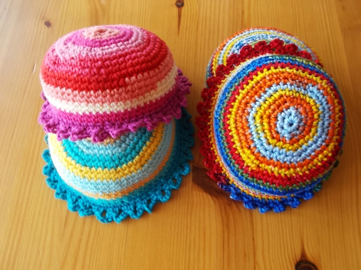 Insektenschutz-H&uuml;tchen - Abdeckung f&uuml;r Gl&auml;ser &ndash; H&auml;kelanleitung