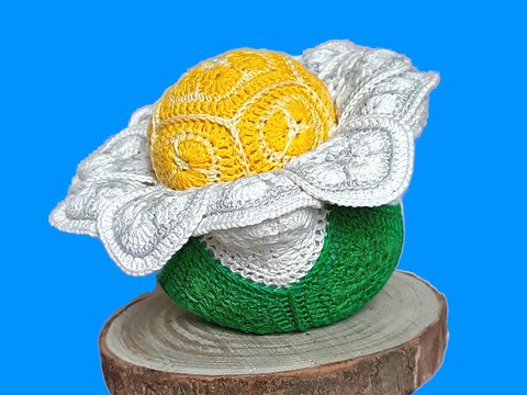 Kamille mit African Flowers Türstopper oder Kissen