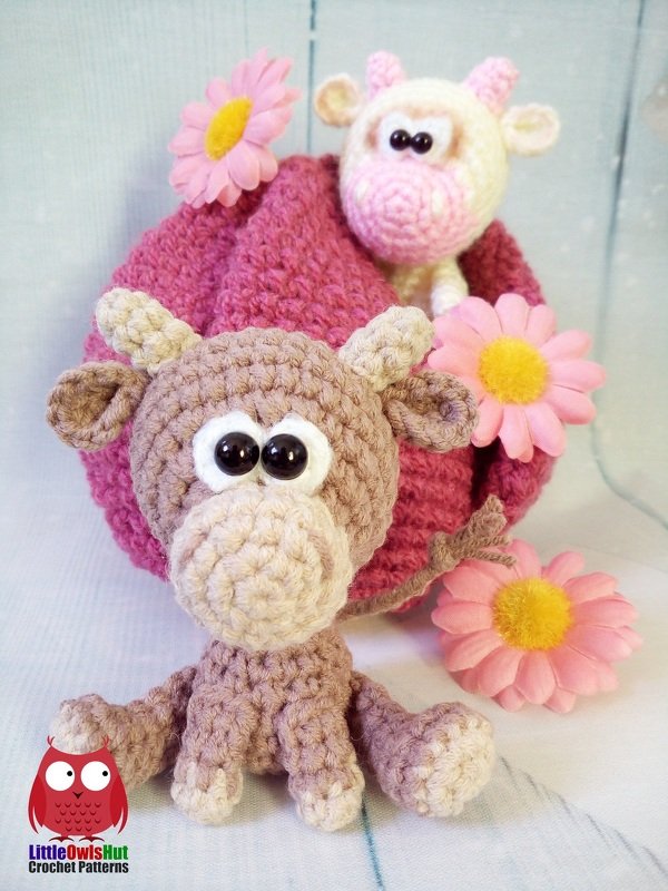 271 Crochet Pattern - Little Cow Lola - Amigurumi PDF file by Knittoy - Image 4