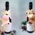 282 Crochet Pattern - Bull Ox and Cow - wine or champagne bottle scarf