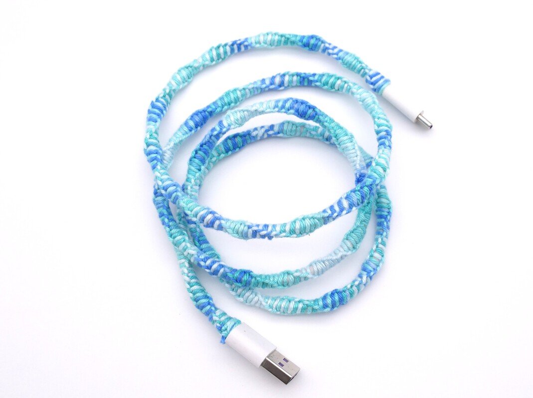 Kostenlose Knüpfanleitung Ladekabelschoner