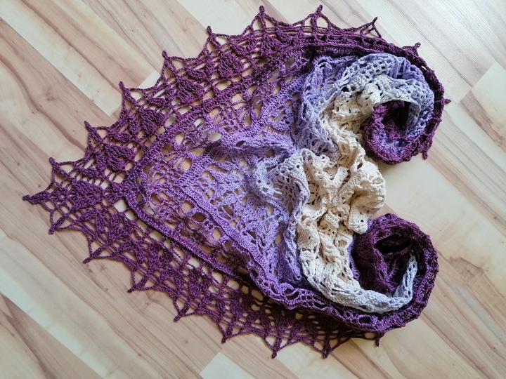 Dreieckstuch „Ladina BE“ - Häkelanleitung