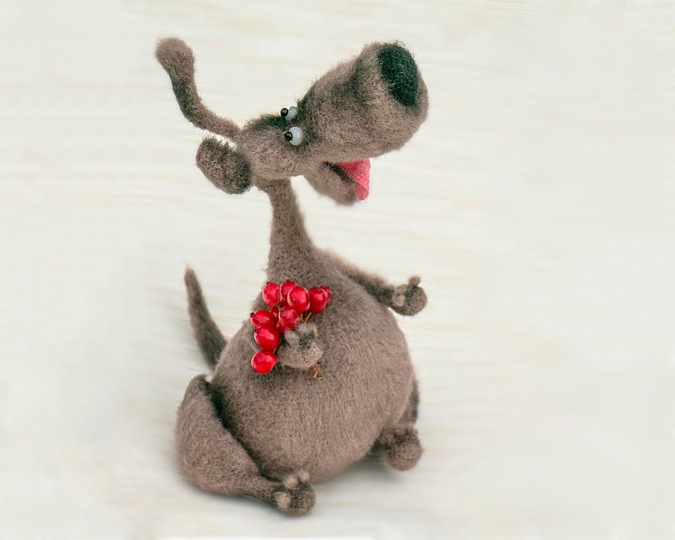 285 Crochet Pattern - Dog Dusya - Amigurumi soft toy