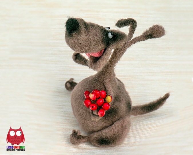 285 Crochet Pattern - Dog Dusya - Amigurumi soft toy