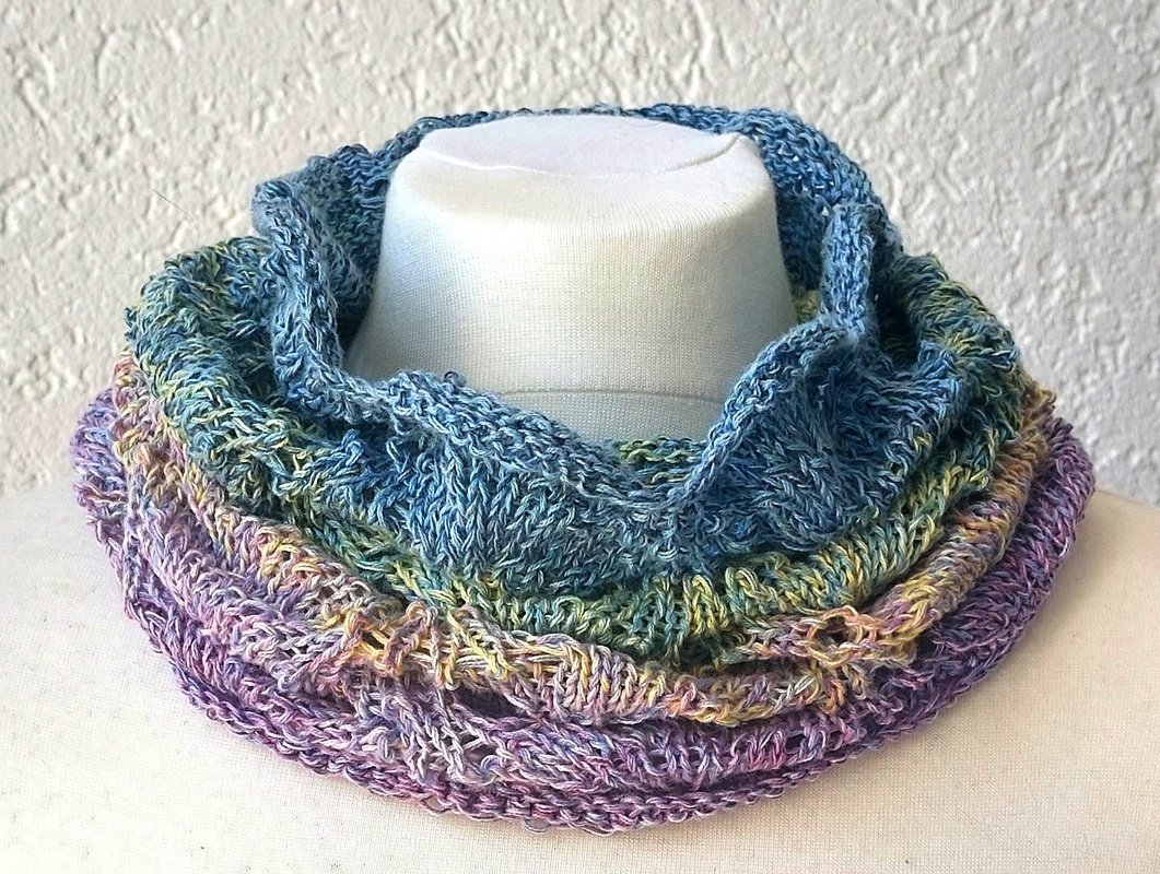 Loop, Schlauchschal "Meeresrauschen" stricken - Bild 2
