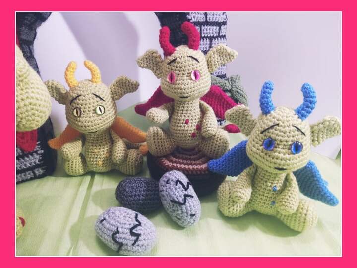 Häkelanleitung / Amigurumi / Im Zauberwald Teil 2 - Die Drachenschule