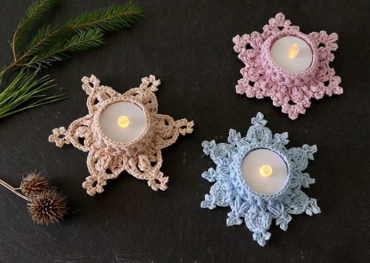 Economy Set Tealight Holders "Let it Snow", "Let it Glow" and "Let it Go"