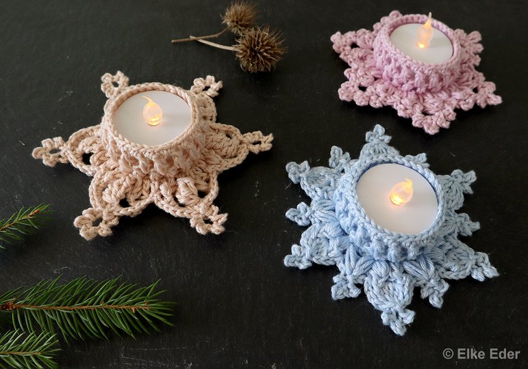 Economy Set Tealight Holders "Let it Snow", "Let it Glow" and "Let it Go"
