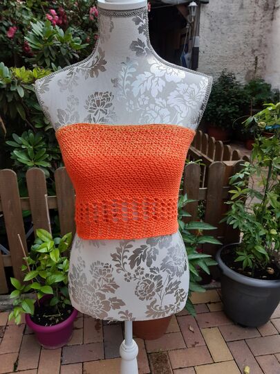 Shirt "sunny" Croptop häkeln Sommertop Häkelanleitung