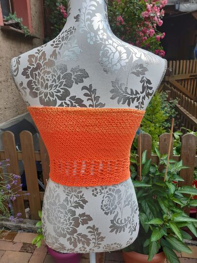 Shirt "sunny" Croptop häkeln Sommertop Häkelanleitung