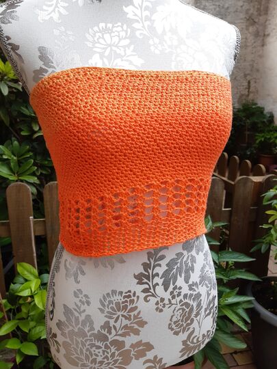 Shirt "sunny" Croptop häkeln Sommertop Häkelanleitung